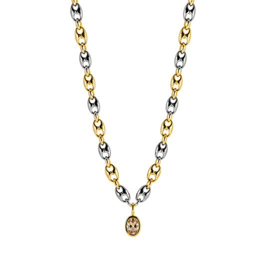 TWO TONE OVAL LINK