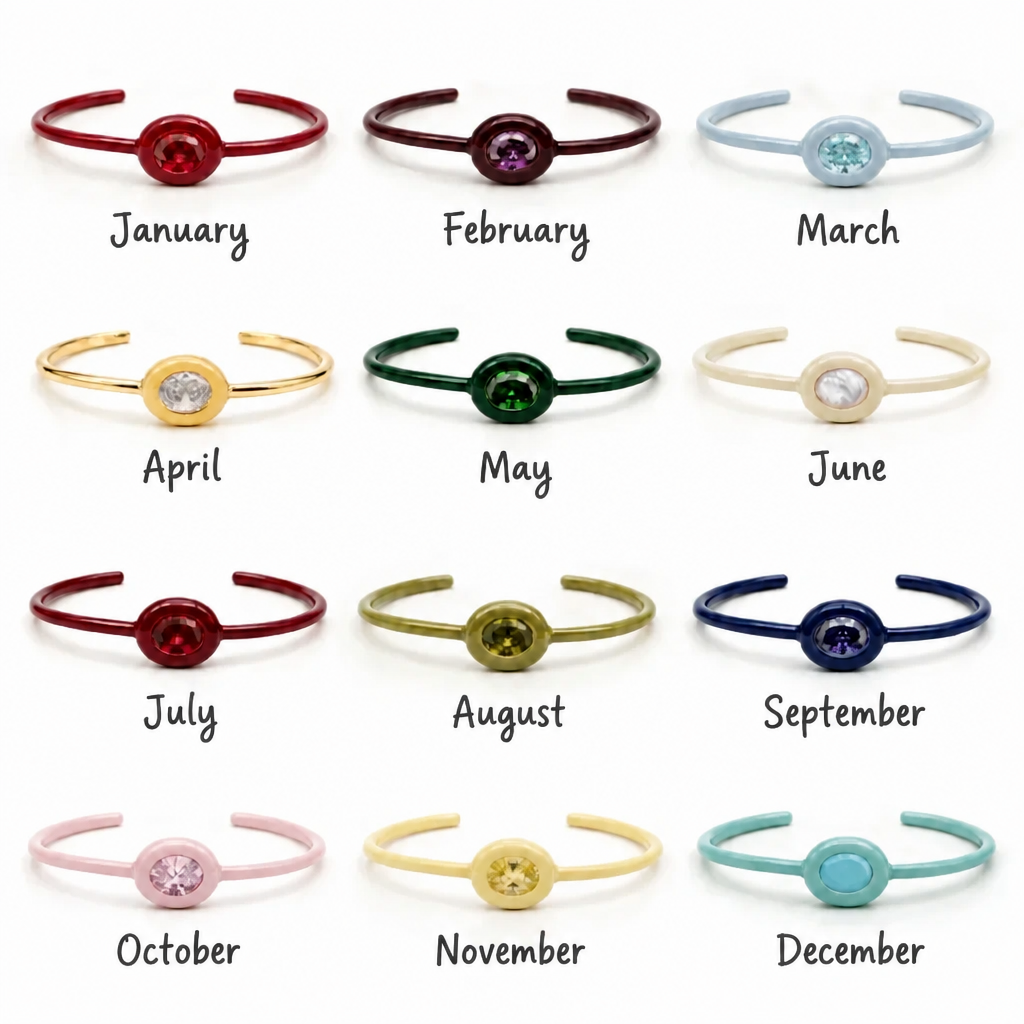 BIRTHSTONES BANGLES